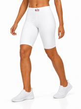 Load image into Gallery viewer, White Contour Sculpt Midi Shorts