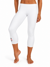 Load image into Gallery viewer, White Capri Leggings | Luxury Activewear
