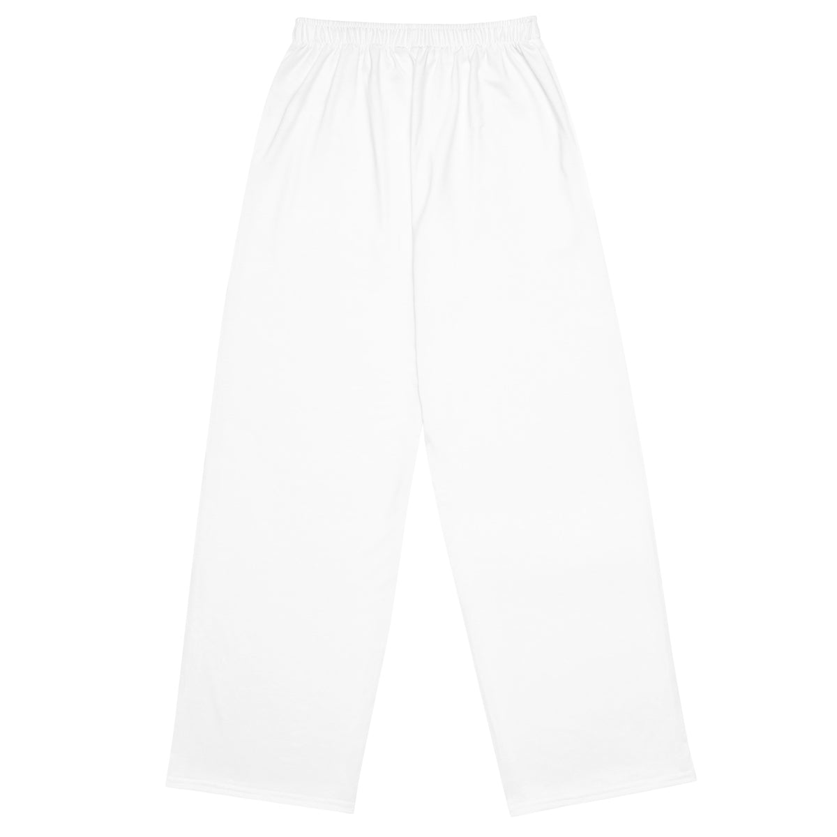 White pants back view on a white background